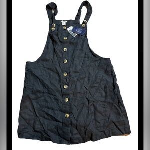 Forever 21 Black Button Down Dress Size Medium Great Swimsuit Cover Up!!  NWT